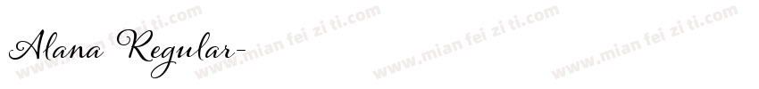 Alana Regular字体转换